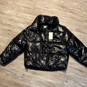 a new day Black Puffer Jacket